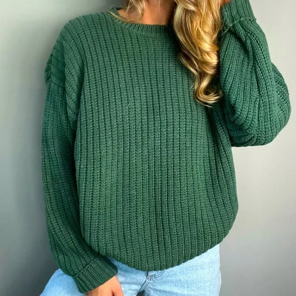 Vintage Comfy Cozy Soft Knit Oversized Grandpa Sweater - Picture 2 of 5